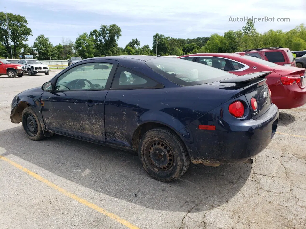 2008 Chevrolet Cobalt Ls Blue vin: 1G1AK18F887253172