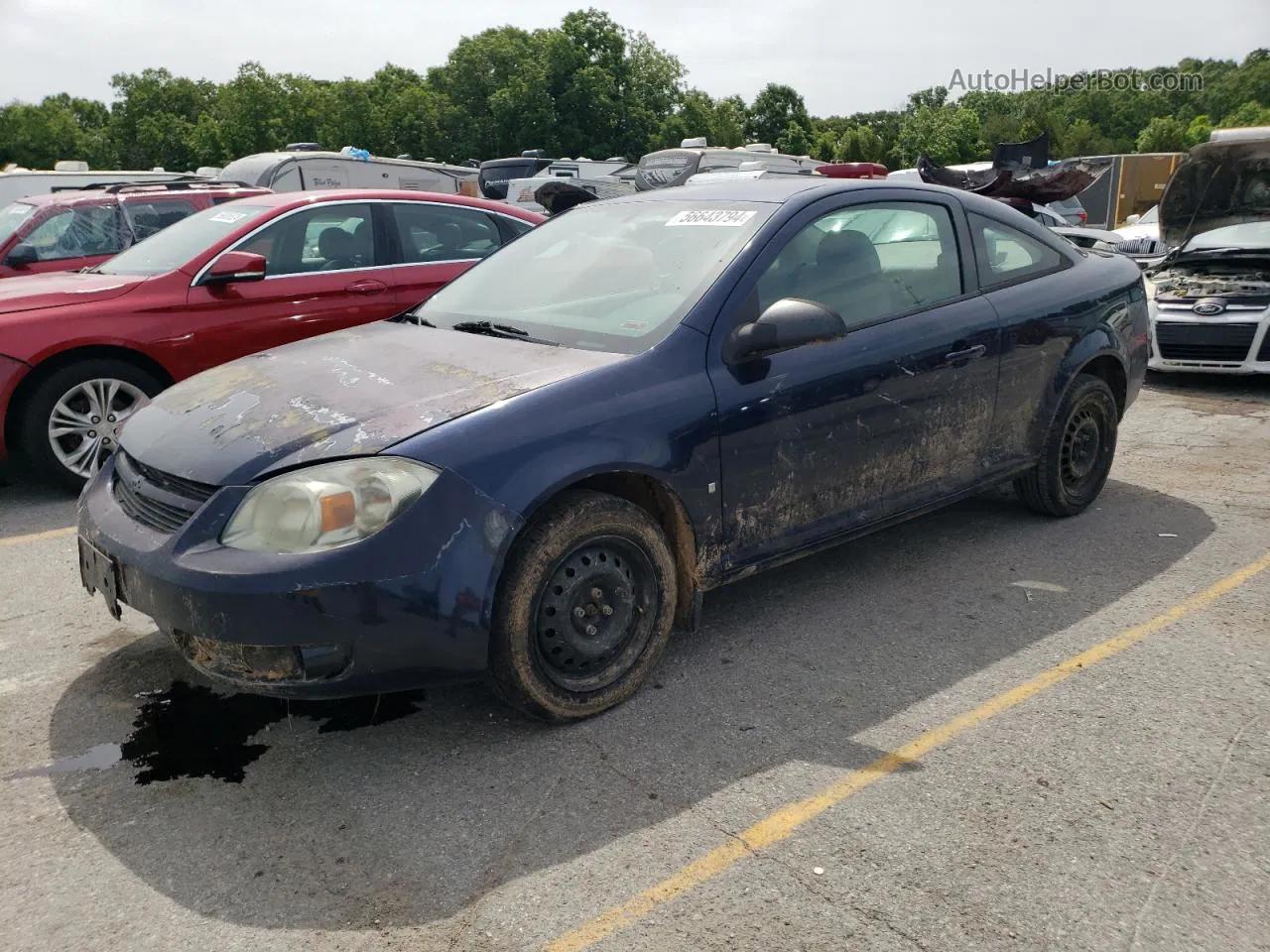 2008 Chevrolet Cobalt Ls Blue vin: 1G1AK18F887253172