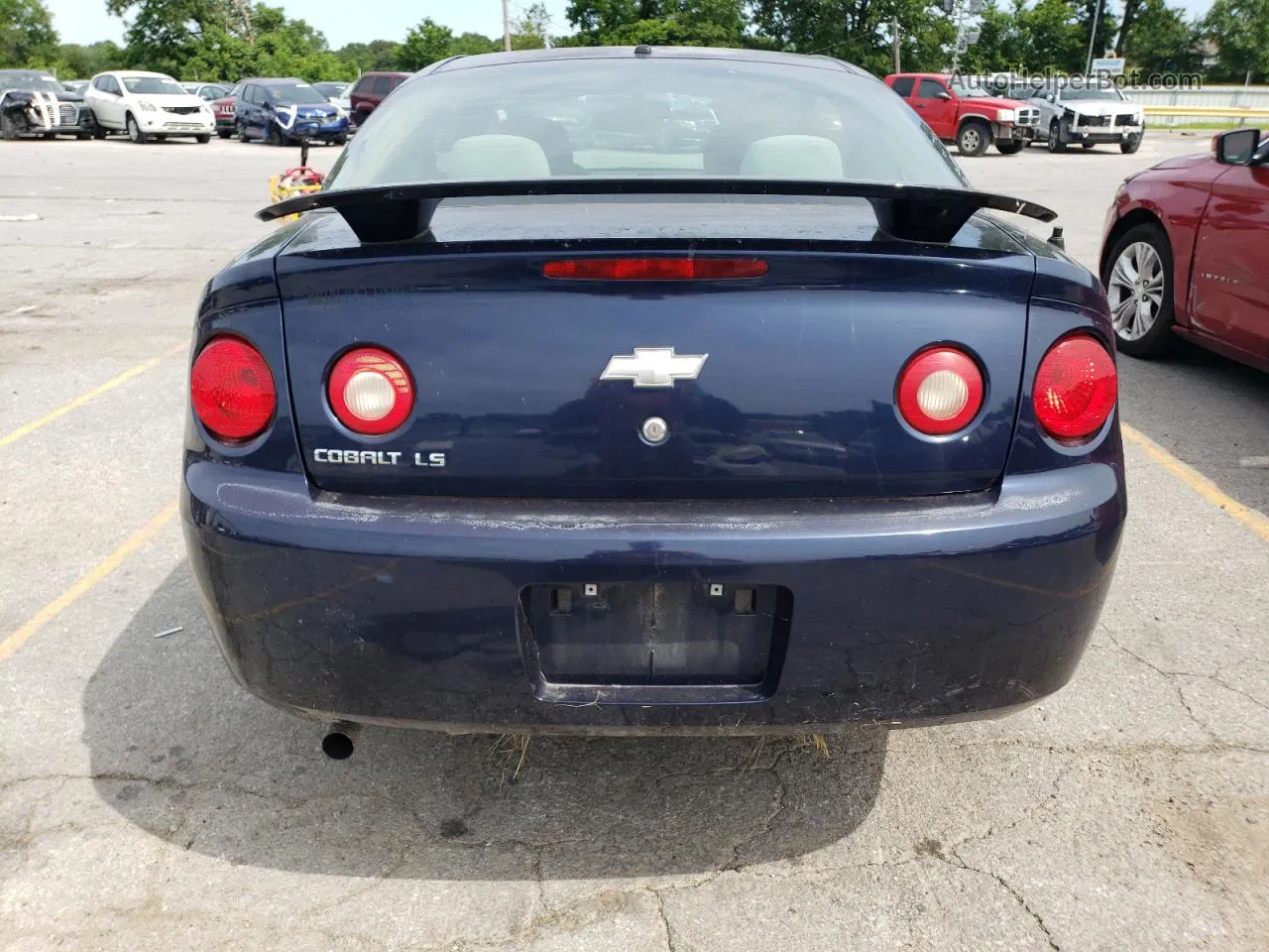 2008 Chevrolet Cobalt Ls Blue vin: 1G1AK18F887253172