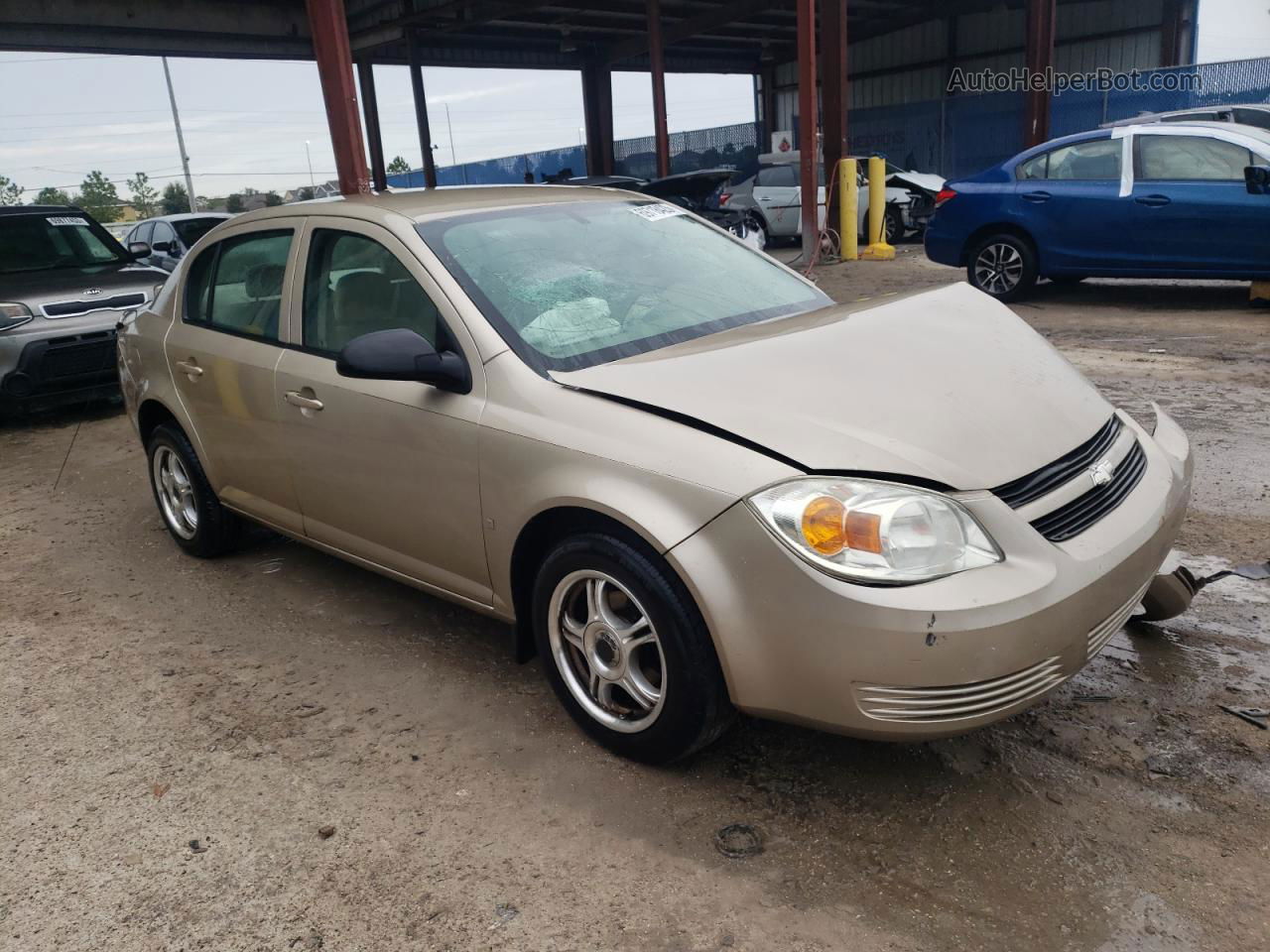 2007 Chevrolet Cobalt Ls Tan vin: 1G1AK55F077252575