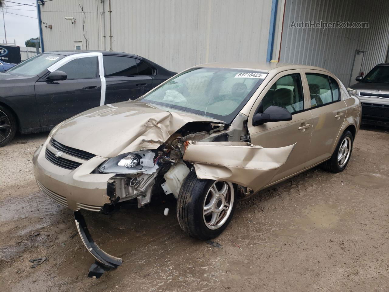 2007 Chevrolet Cobalt Ls Tan vin: 1G1AK55F077252575