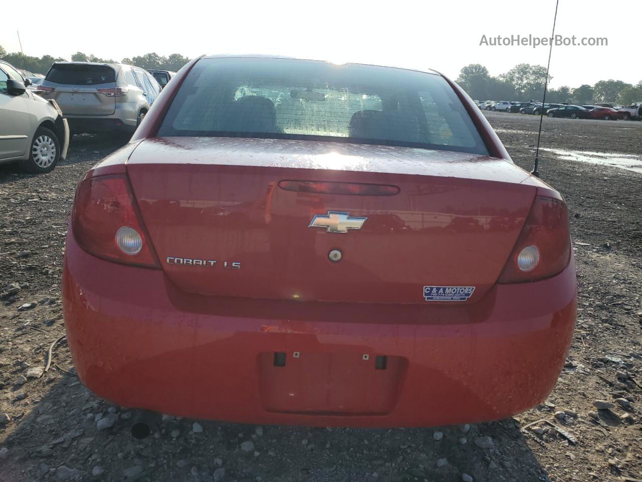 2007 Chevrolet Cobalt Ls Red vin: 1G1AK55F177220671