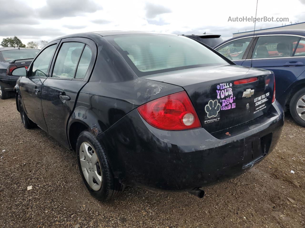 2007 Chevrolet Cobalt Ls Black vin: 1G1AK55F177242847