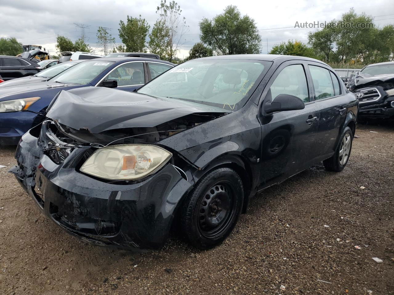 2007 Chevrolet Cobalt Ls Black vin: 1G1AK55F177242847