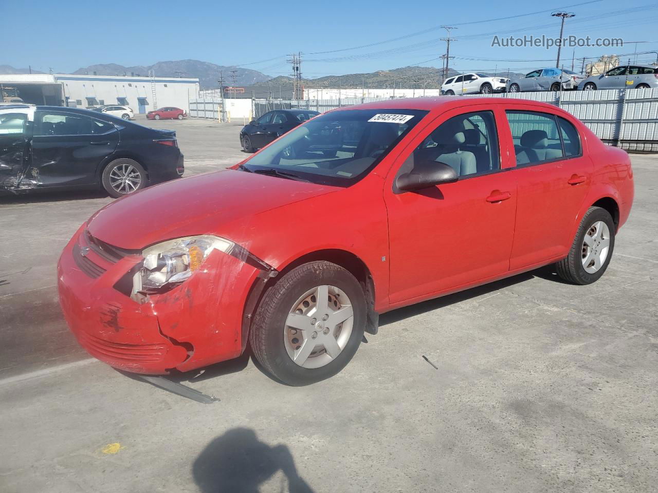 2007 Chevrolet Cobalt Ls Red vin: 1G1AK55F377209851