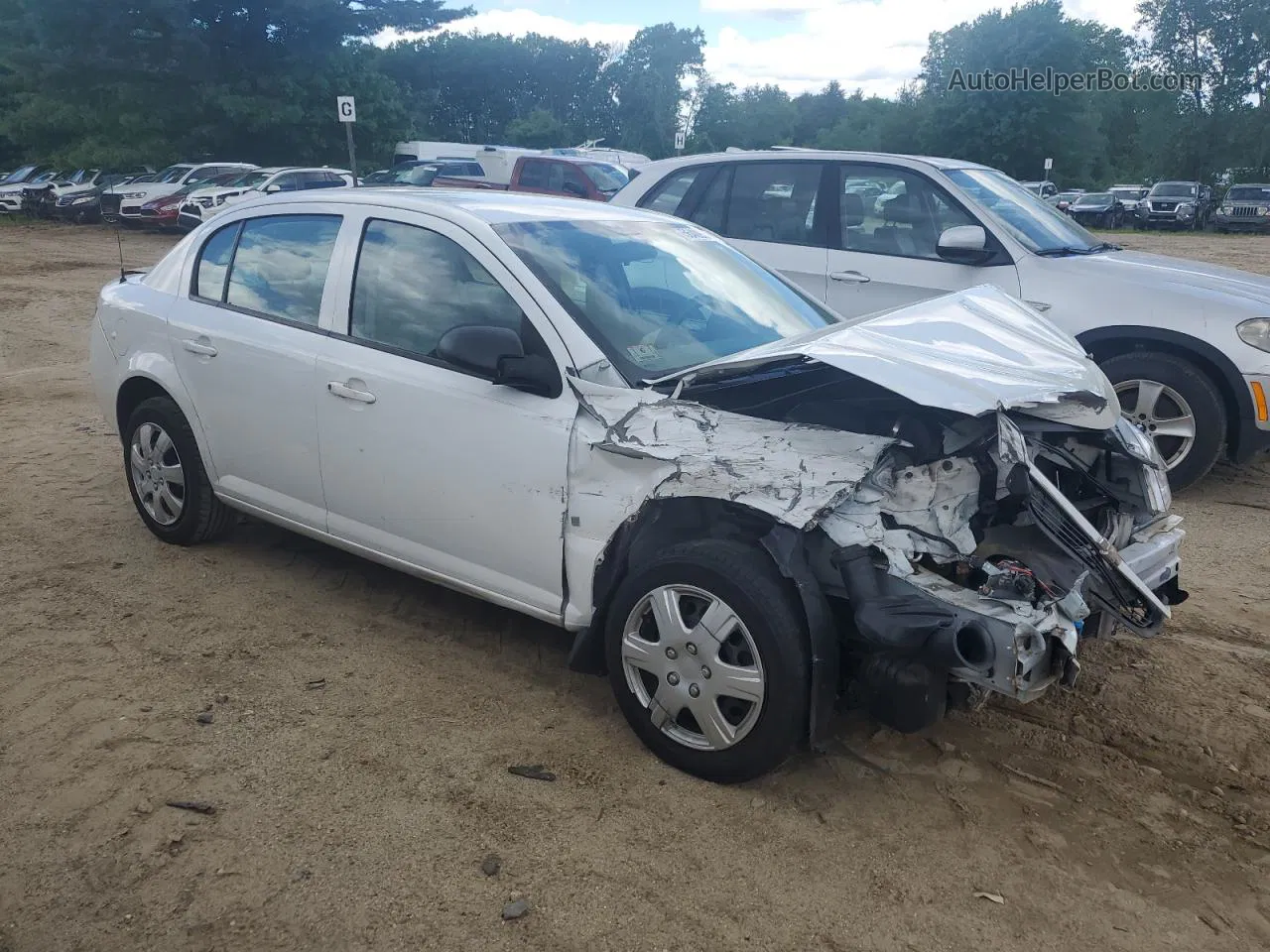 2007 Chevrolet Cobalt Ls White vin: 1G1AK55F377296618