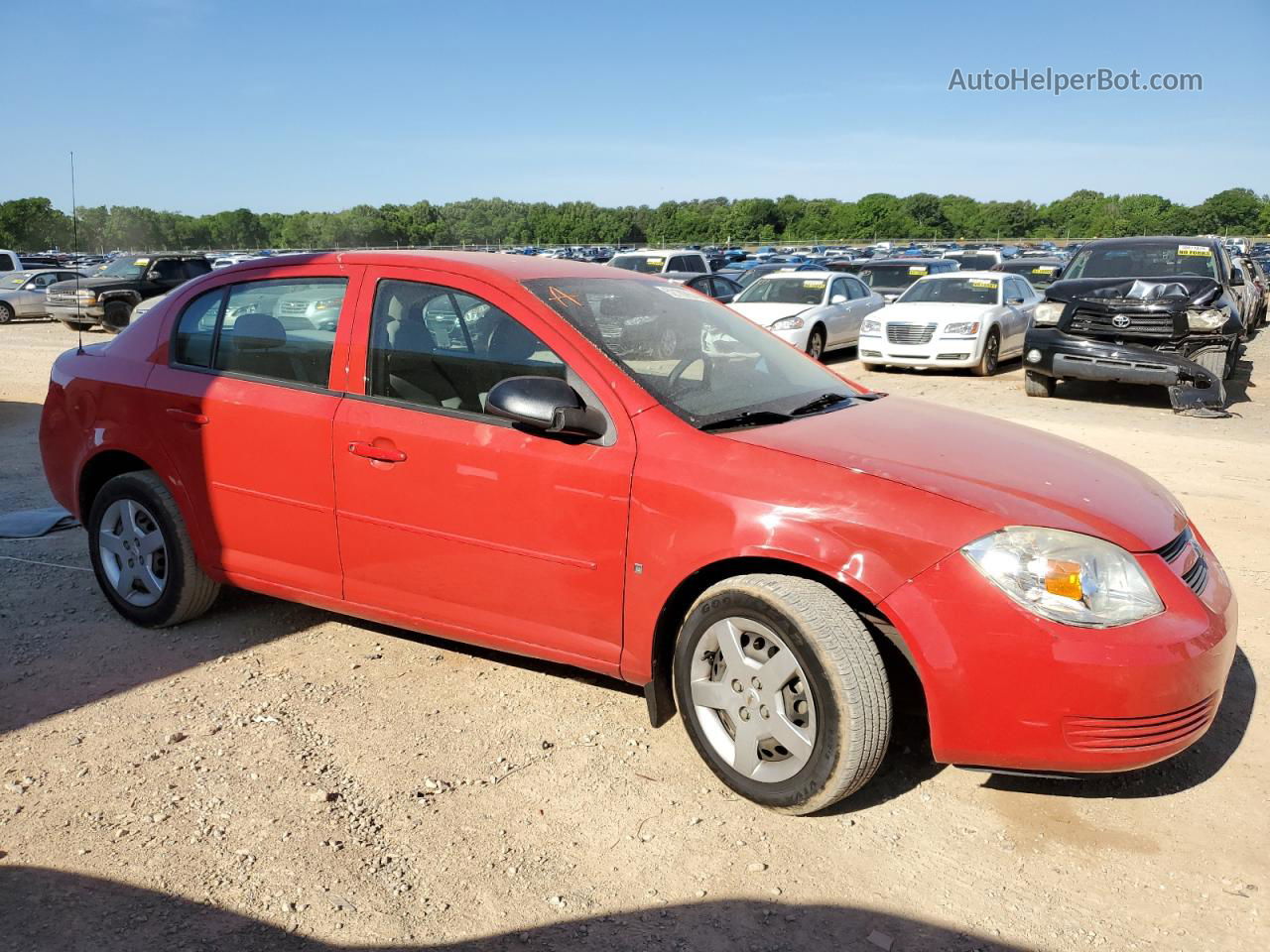 2007 Chevrolet Cobalt Ls Red vin: 1G1AK55F477183549