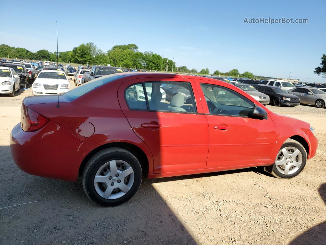 2007 Chevrolet Cobalt Ls Red vin: 1G1AK55F477183549