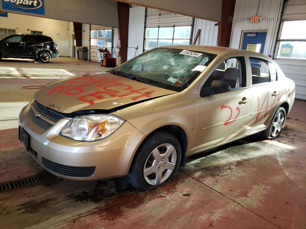 2007 Chevrolet Cobalt Ls Бежевый vin: 1G1AK55F477374226