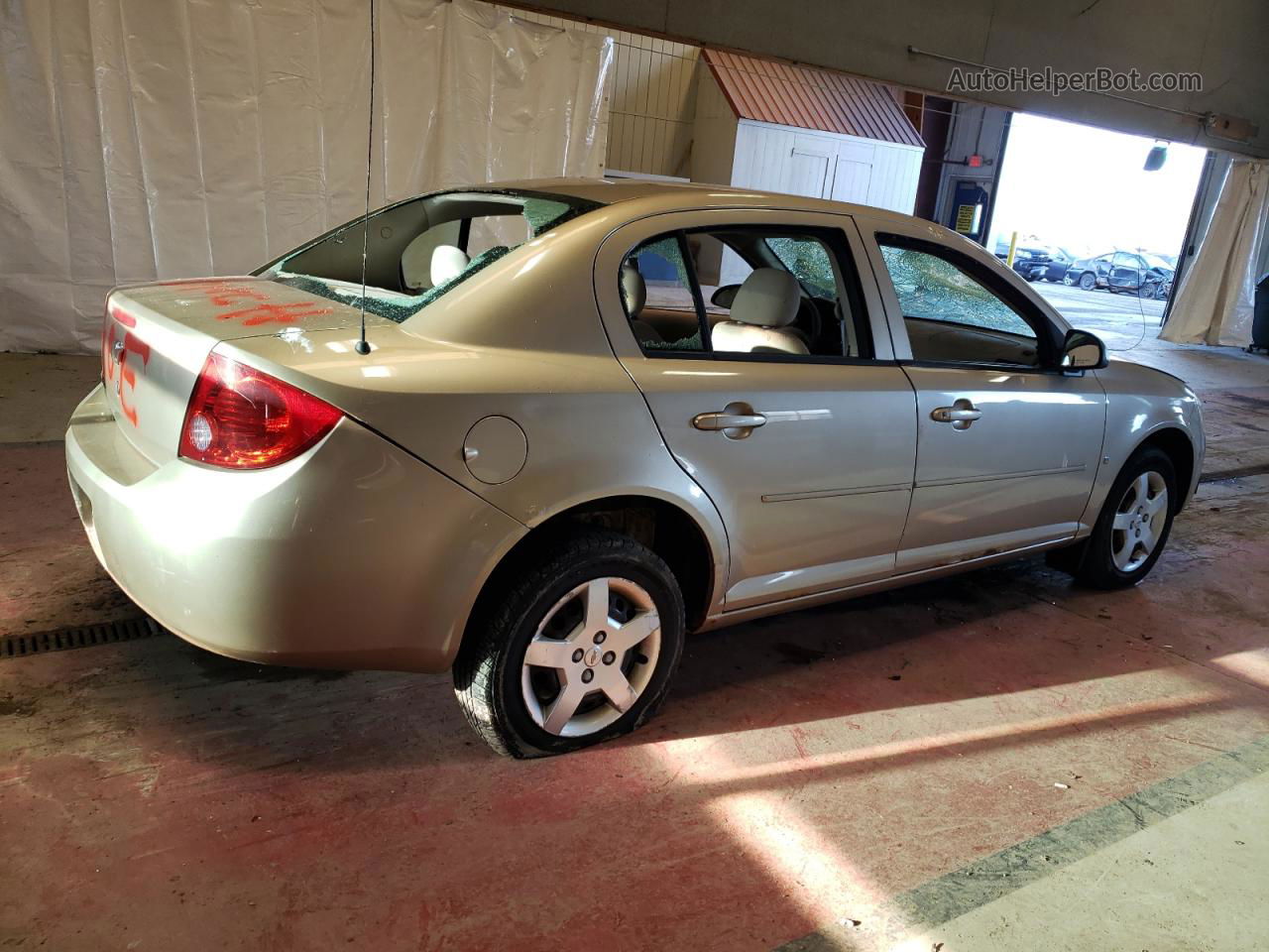 2007 Chevrolet Cobalt Ls Beige vin: 1G1AK55F477374226