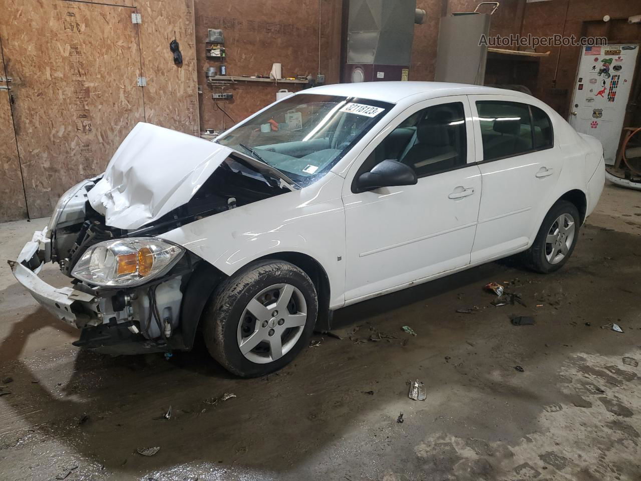 2007 Chevrolet Cobalt Ls White vin: 1G1AK55F577149930