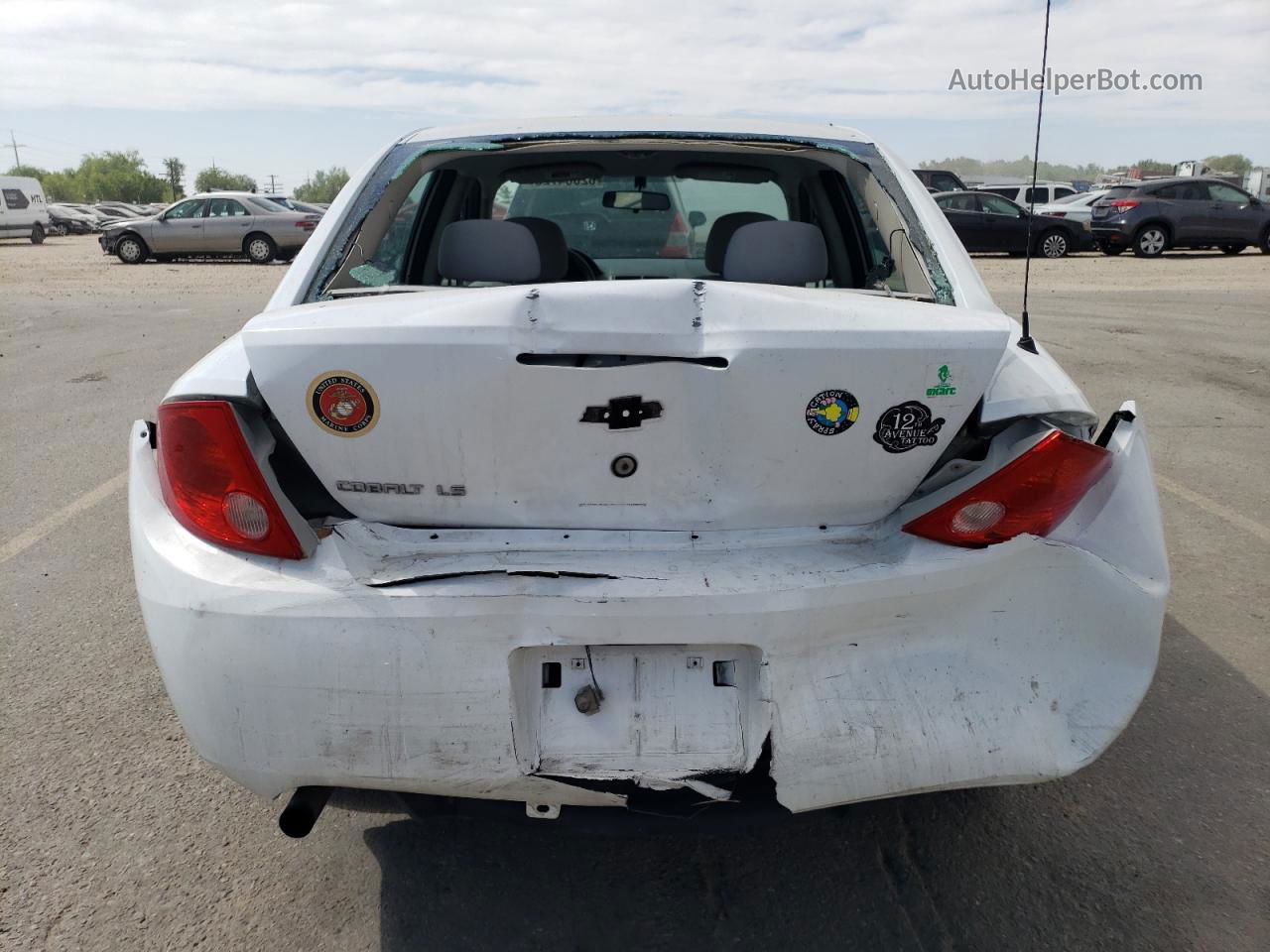 2007 Chevrolet Cobalt Ls White vin: 1G1AK55F677341907