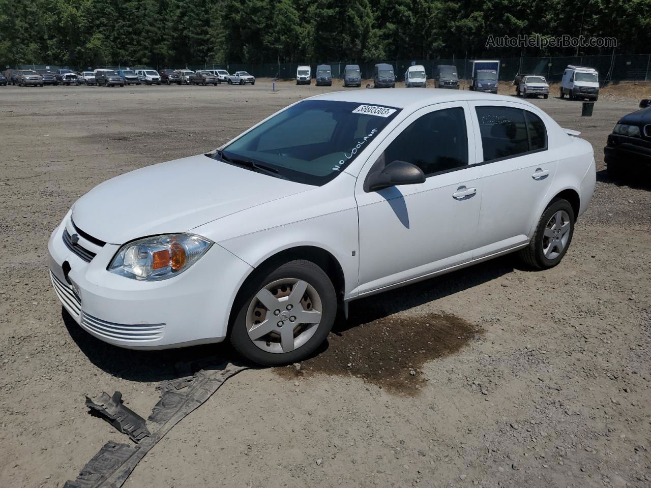 2007 Chevrolet Cobalt Ls White vin: 1G1AK55F677394851