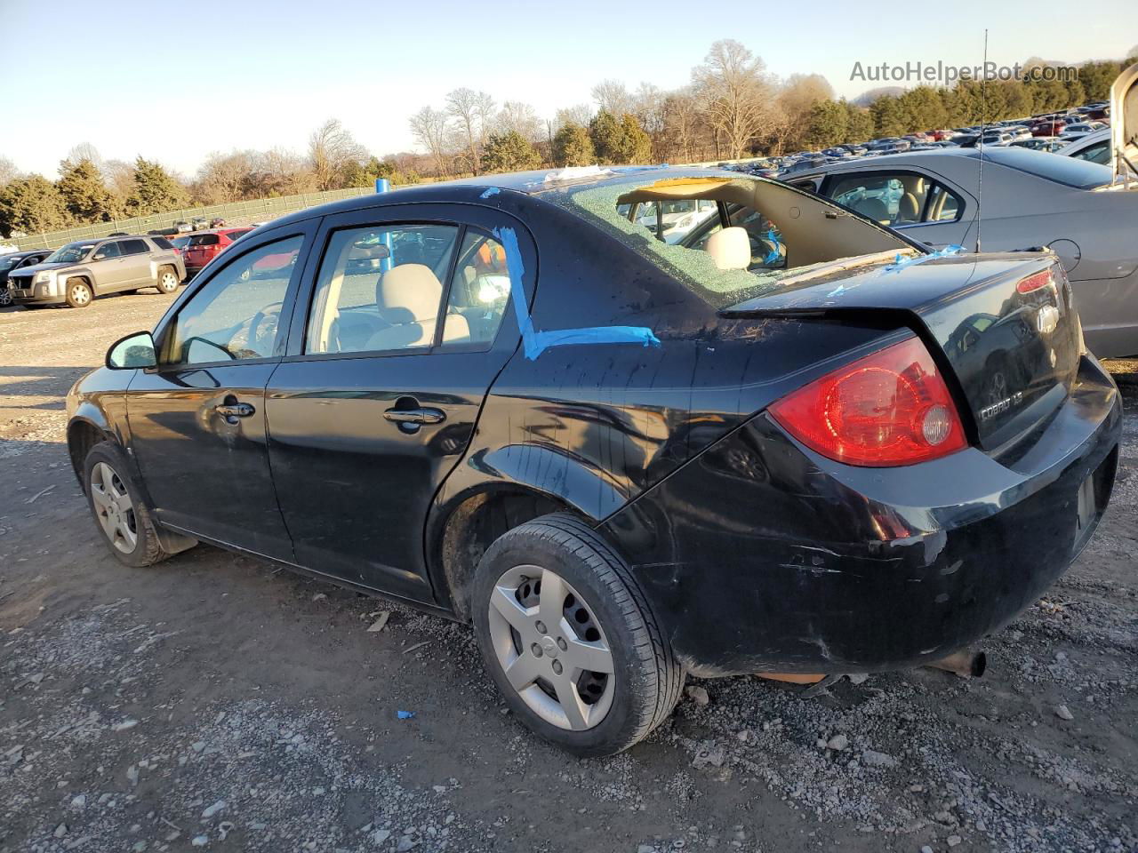 2007 Chevrolet Cobalt Ls Black vin: 1G1AK55F777280289