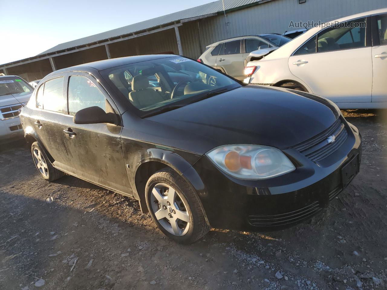 2007 Chevrolet Cobalt Ls Black vin: 1G1AK55F777280289