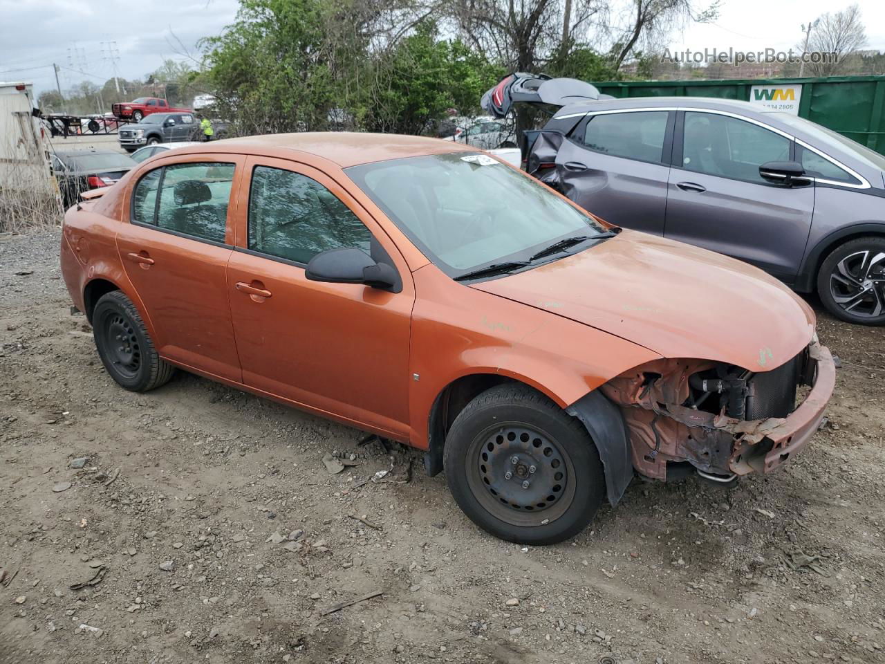 2007 Chevrolet Cobalt Ls Orange vin: 1G1AK55F877174515