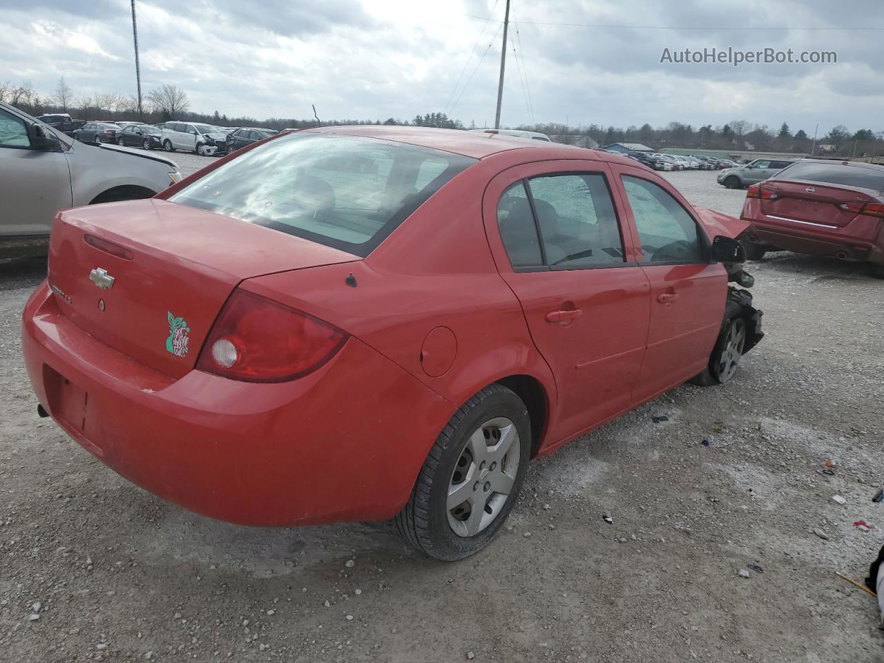 2007 Chevrolet Cobalt Ls Red vin: 1G1AK55F877179603