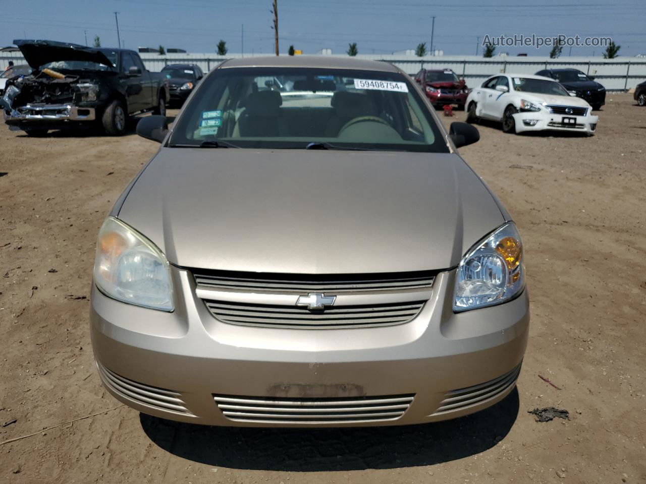 2007 Chevrolet Cobalt Ls Beige vin: 1G1AK55F877207643