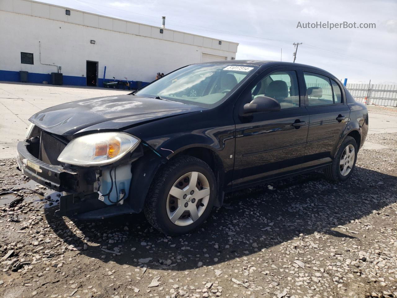 2007 Chevrolet Cobalt Ls Black vin: 1G1AK55F877404229