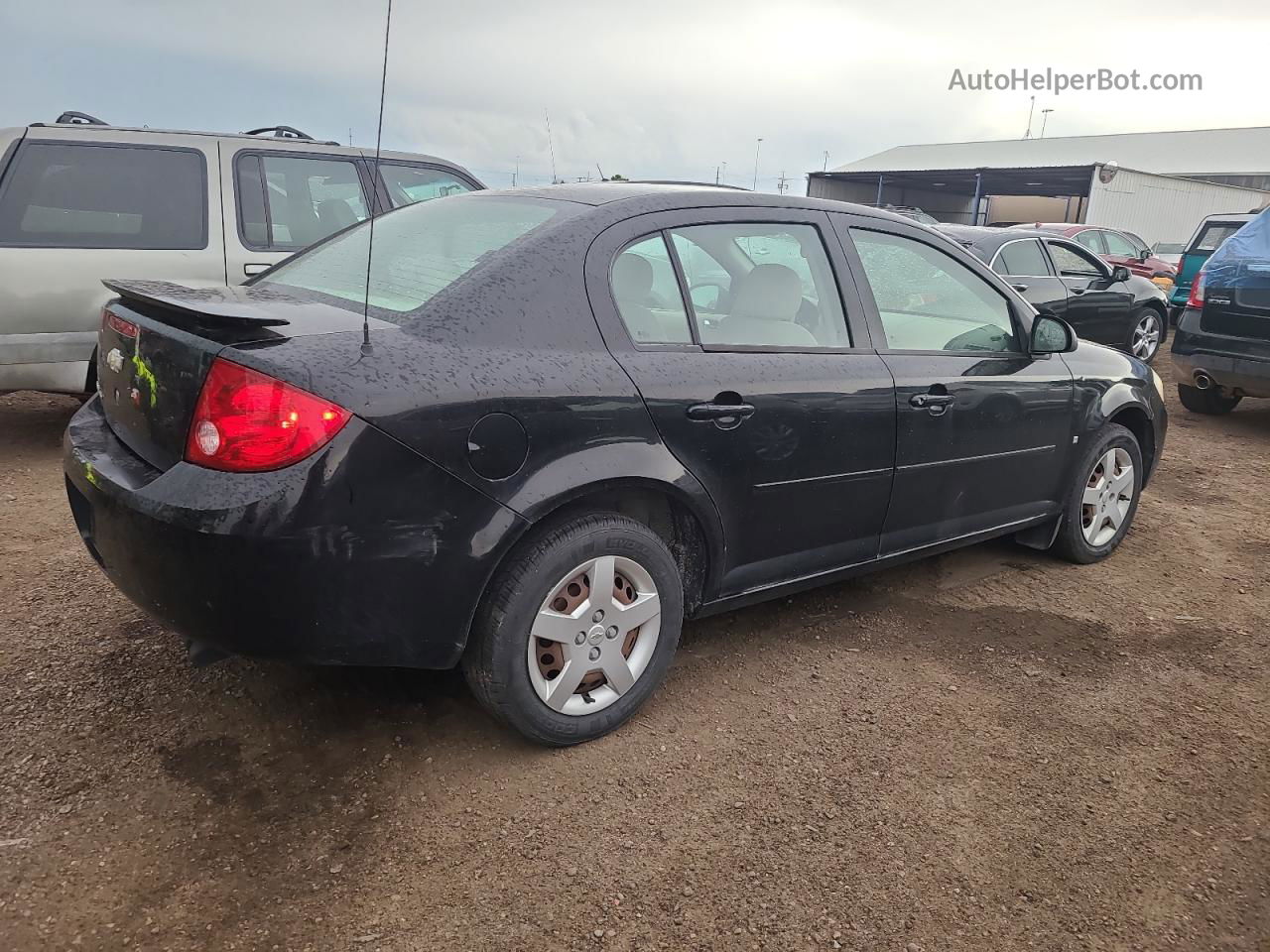 2007 Chevrolet Cobalt Ls Black vin: 1G1AK55F977153186