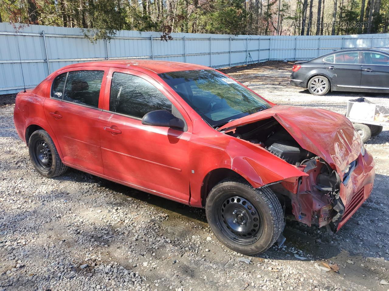 2007 Chevrolet Cobalt Ls Red vin: 1G1AK55FX77363974