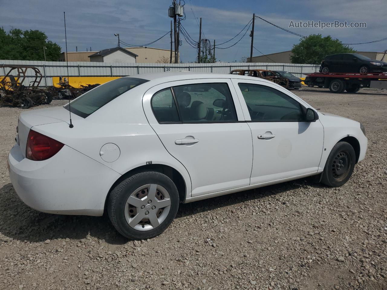 2007 Chevrolet Cobalt Ls Белый vin: 1G1AK58F077246237