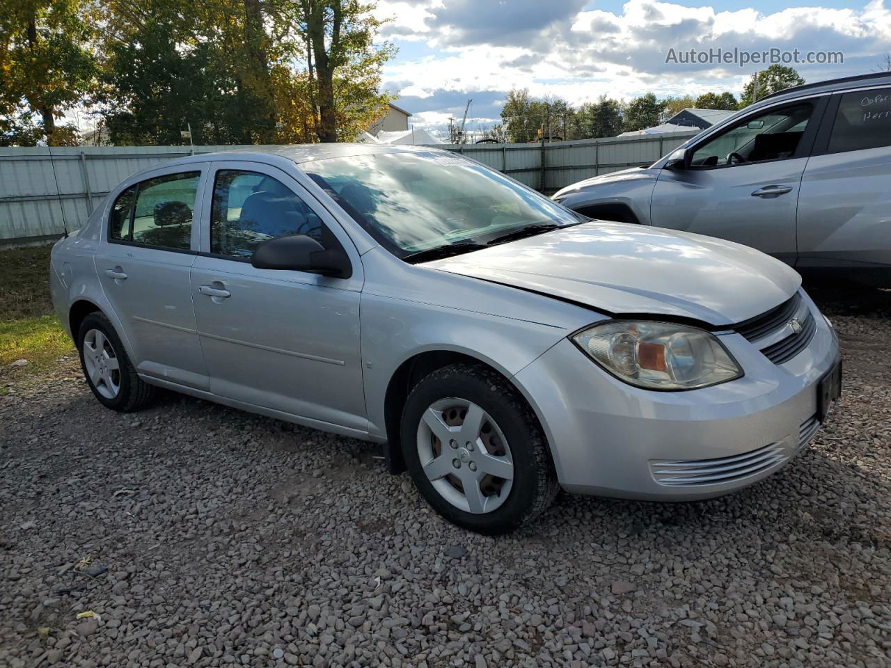 2008 Chevrolet Cobalt Ls Silver vin: 1G1AK58F087256137