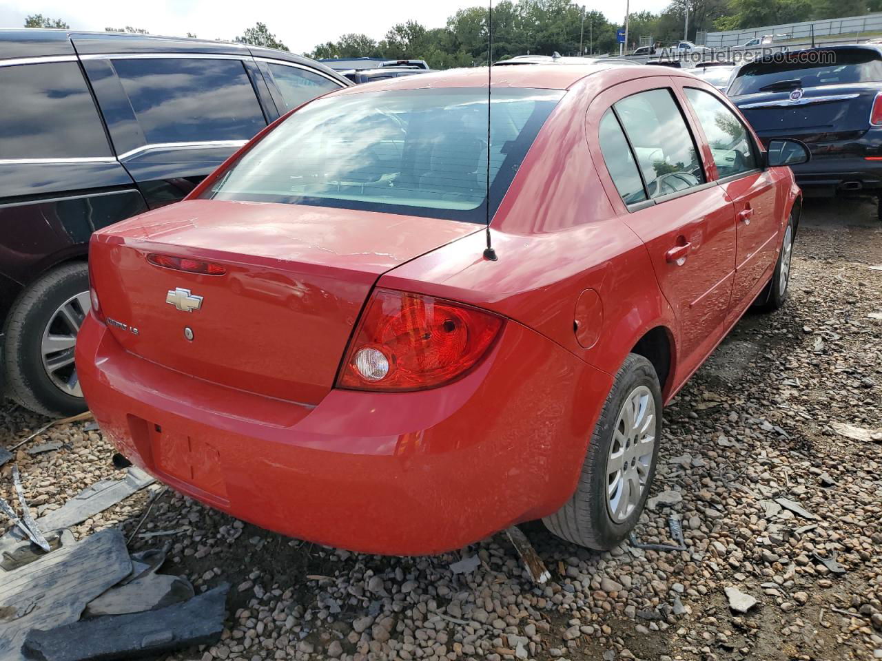 2007 Chevrolet Cobalt Ls Red vin: 1G1AK58F177285323