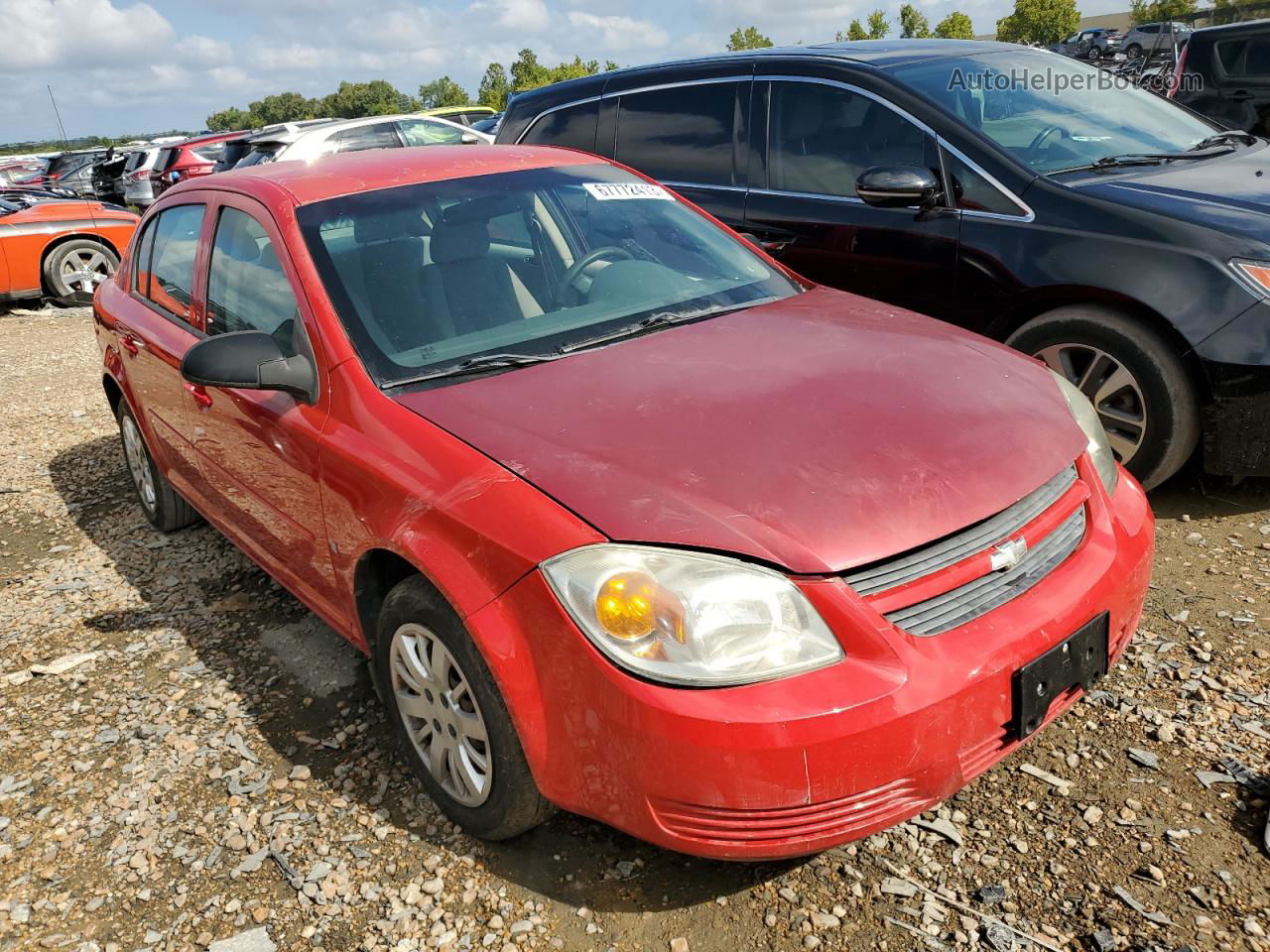 2007 Chevrolet Cobalt Ls Red vin: 1G1AK58F177285323