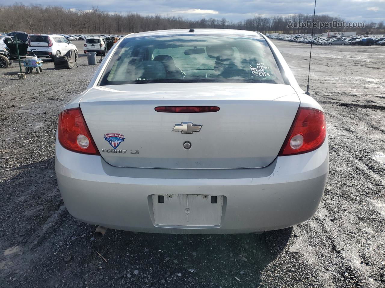 2008 Chevrolet Cobalt Ls Silver vin: 1G1AK58F187190911