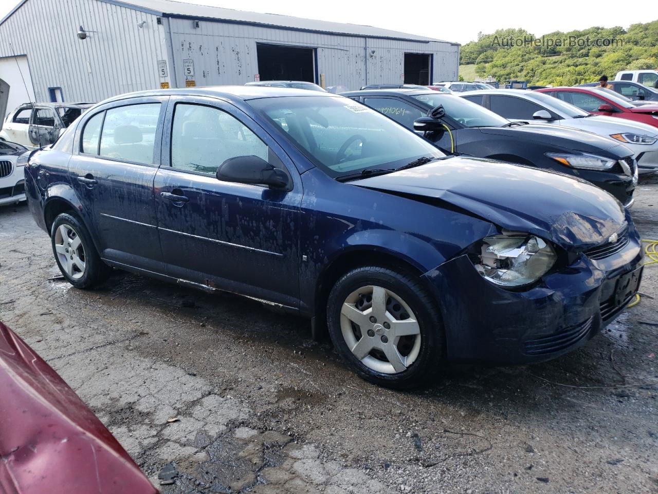 2008 Chevrolet Cobalt Ls Blue vin: 1G1AK58F487165310