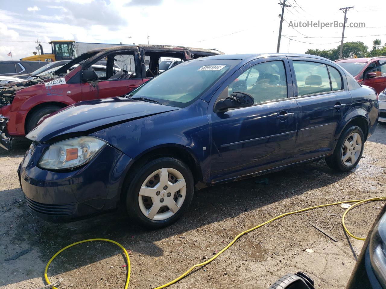 2008 Chevrolet Cobalt Ls Blue vin: 1G1AK58F487165310