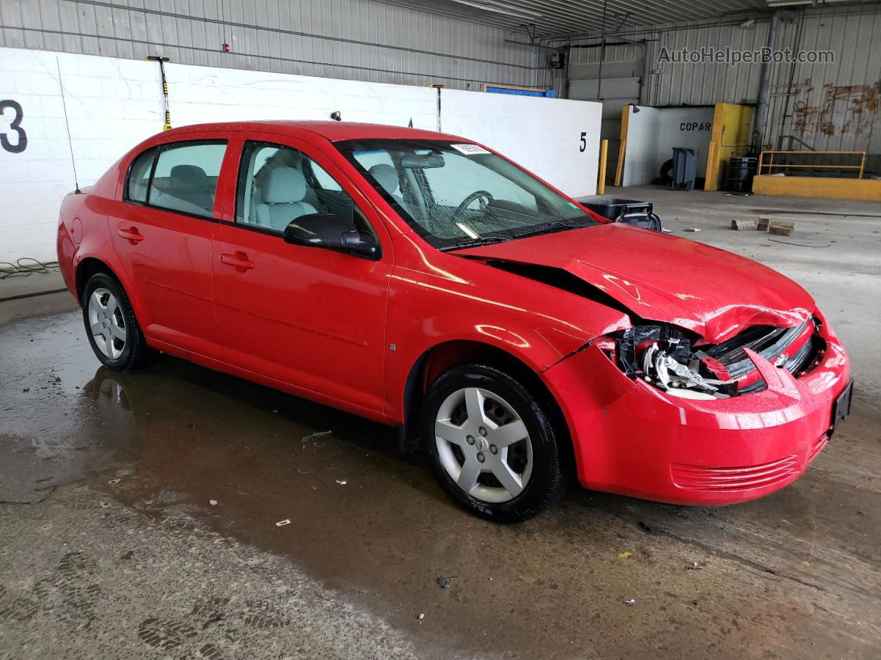 2008 Chevrolet Cobalt Ls Red vin: 1G1AK58F487192393