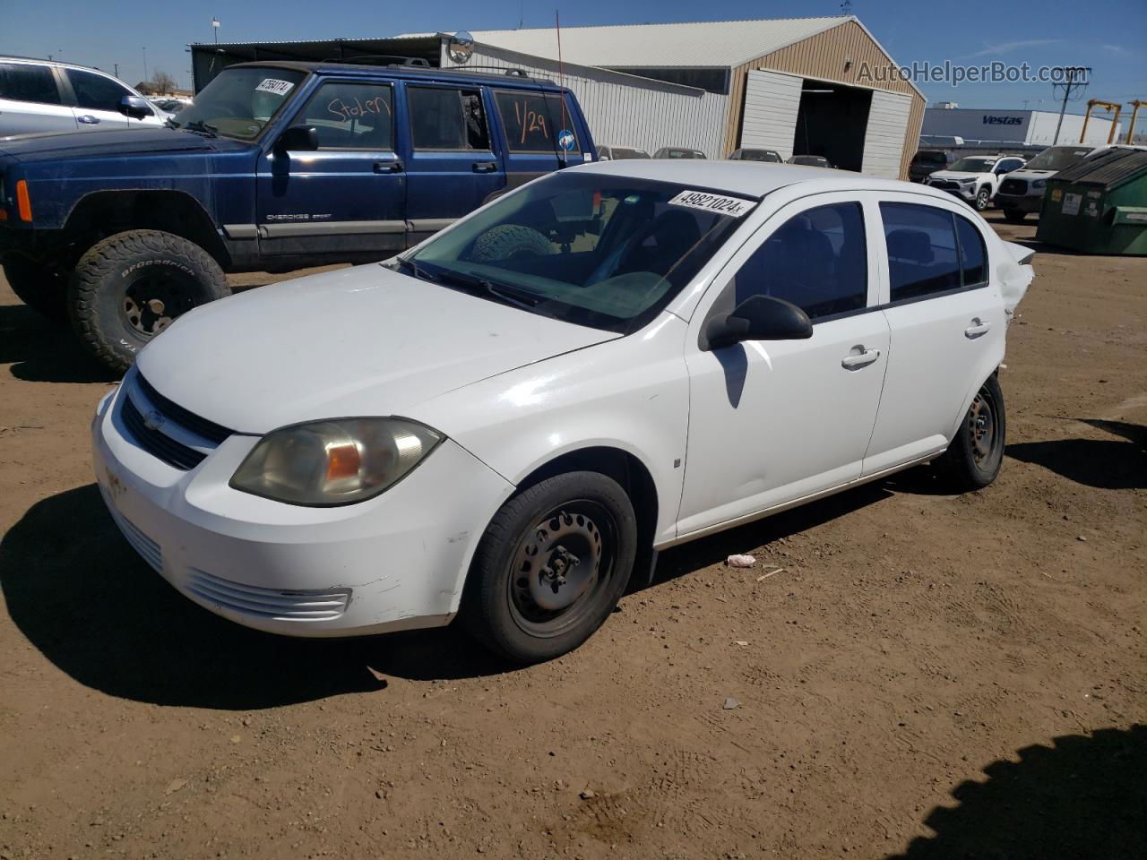 2008 Chevrolet Cobalt Ls White vin: 1G1AK58F587213400