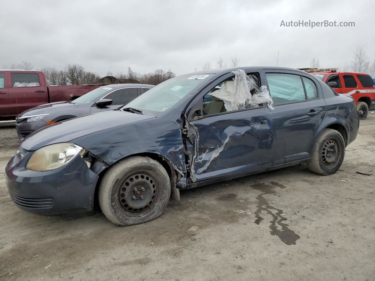 2008 Chevrolet Cobalt Ls Синий vin: 1G1AK58F687266235