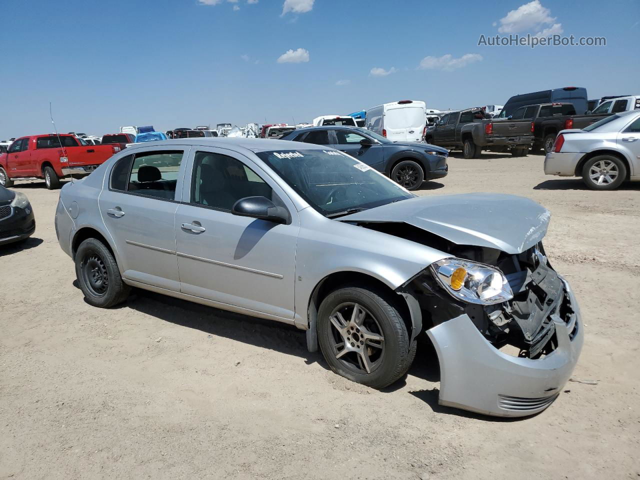 2008 Chevrolet Cobalt Ls Silver vin: 1G1AK58F787147299