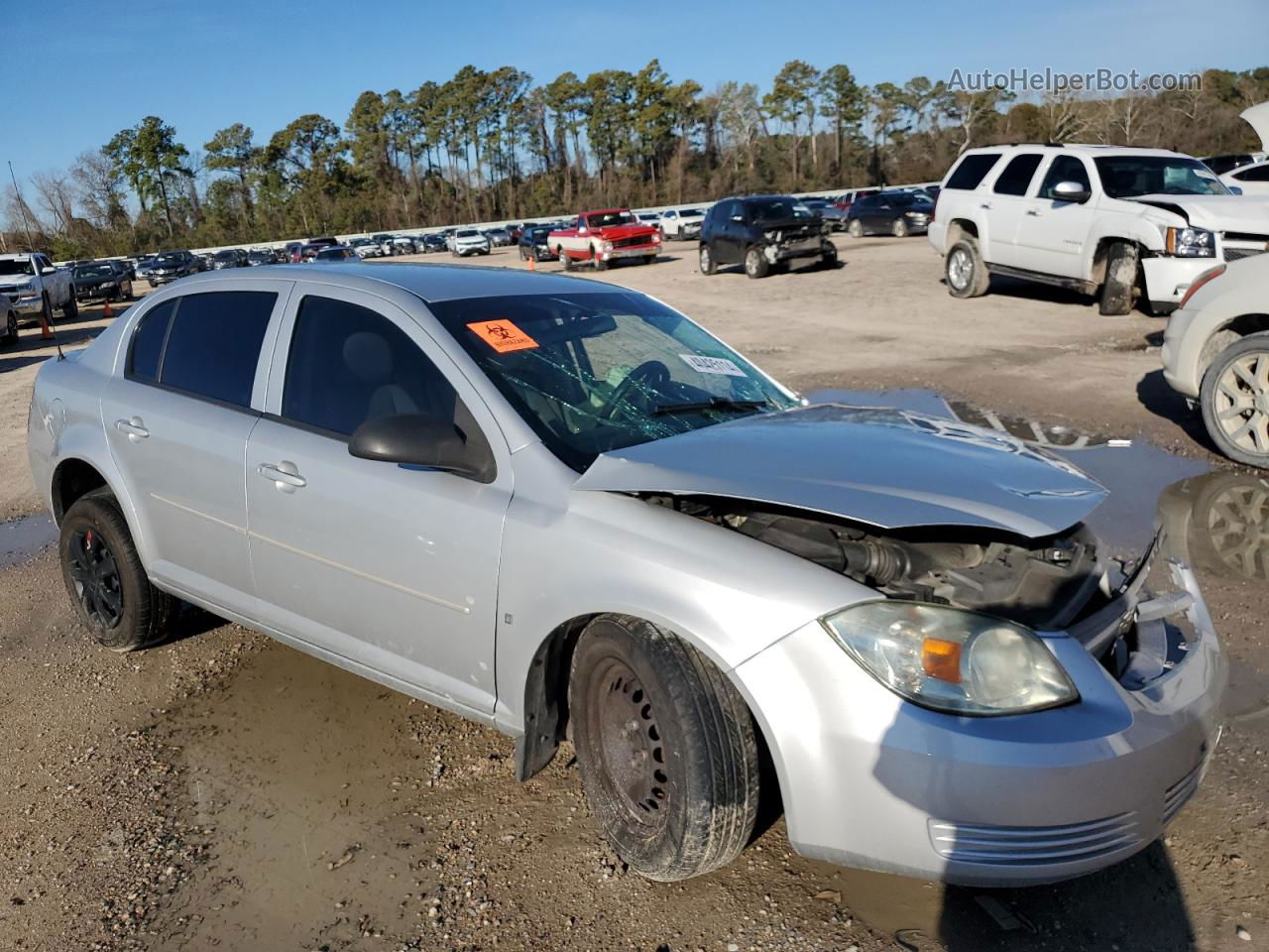 2008 Chevrolet Cobalt Ls Silver vin: 1G1AK58F787329262