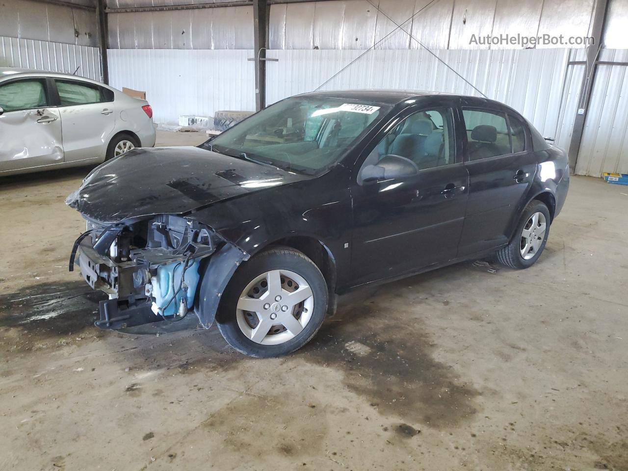 2008 Chevrolet Cobalt Ls Black vin: 1G1AK58F887125182