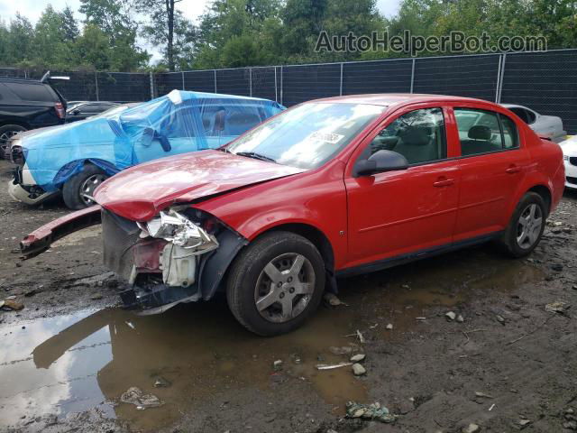 2008 Chevrolet Cobalt Ls Red vin: 1G1AK58F887207946