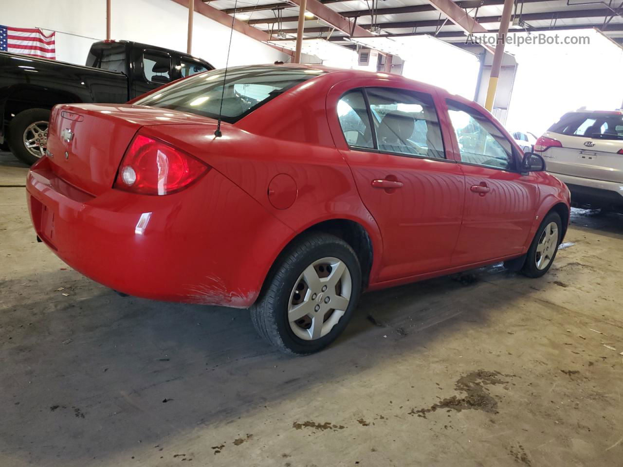 2008 Chevrolet Cobalt Ls Red vin: 1G1AK58F887323440