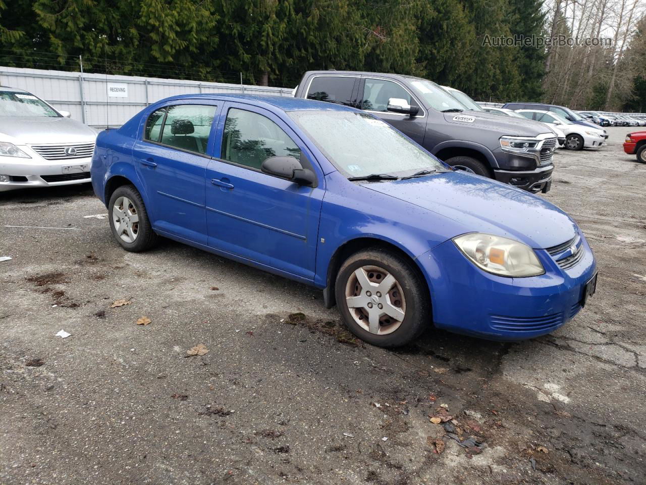 2008 Chevrolet Cobalt Ls Blue vin: 1G1AK58F987155890