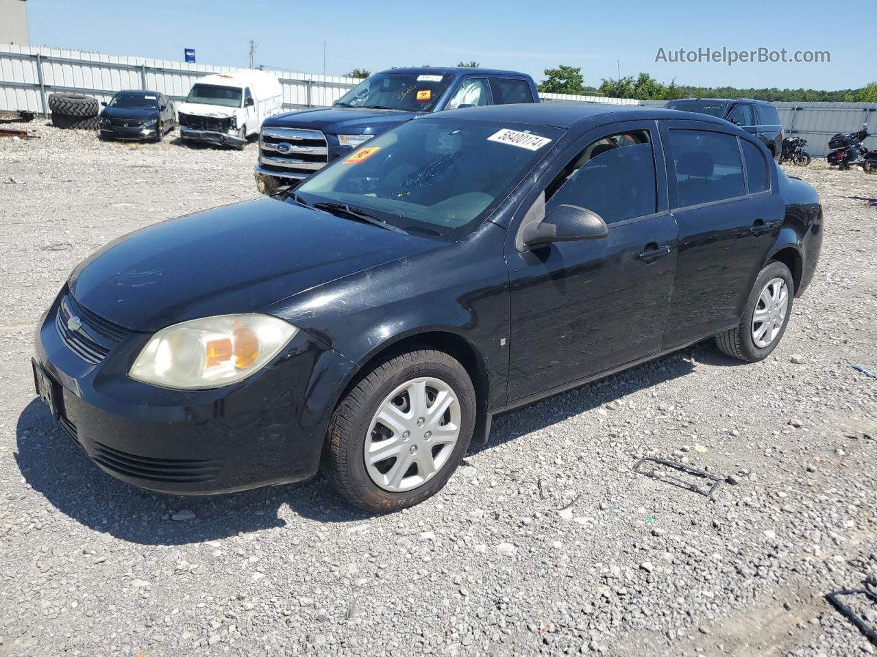 2008 Chevrolet Cobalt Ls Black vin: 1G1AK58FX87142856