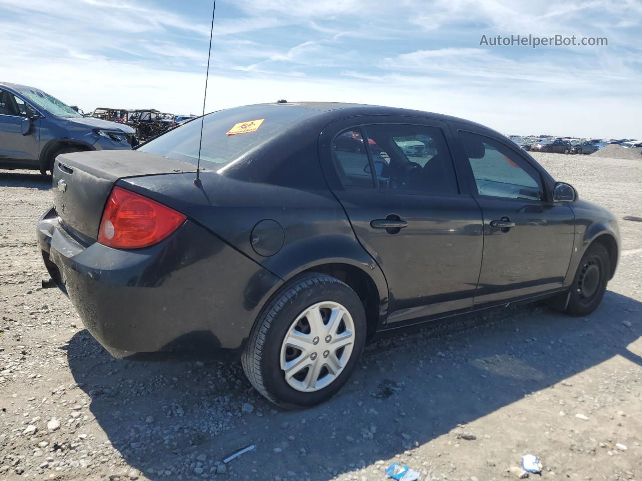 2008 Chevrolet Cobalt Ls Black vin: 1G1AK58FX87142856