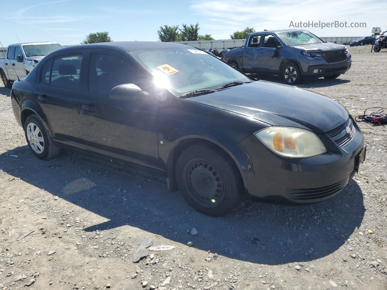 2008 Chevrolet Cobalt Ls Black vin: 1G1AK58FX87142856