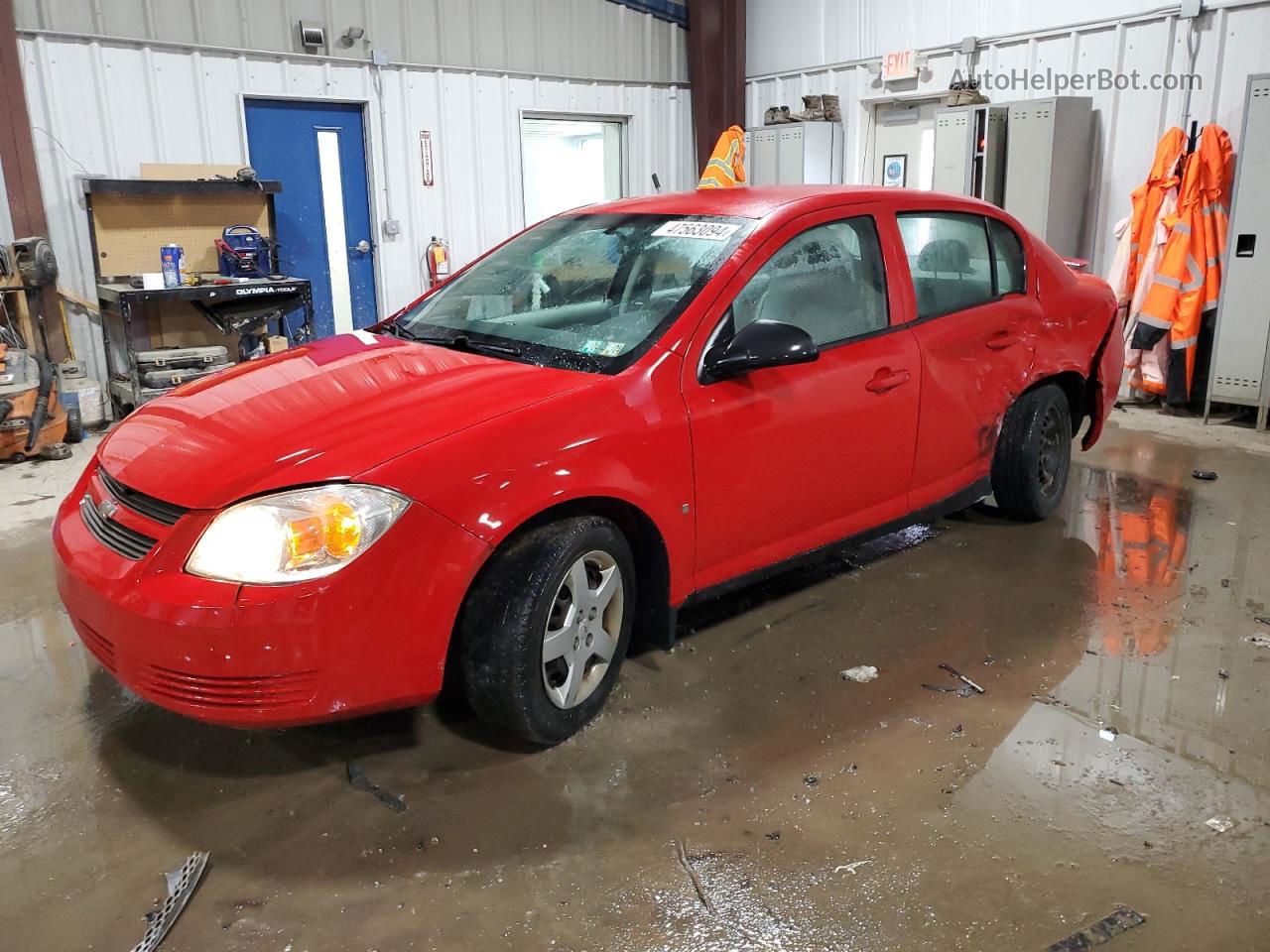 2008 Chevrolet Cobalt Ls Red vin: 1G1AK58FX87234100