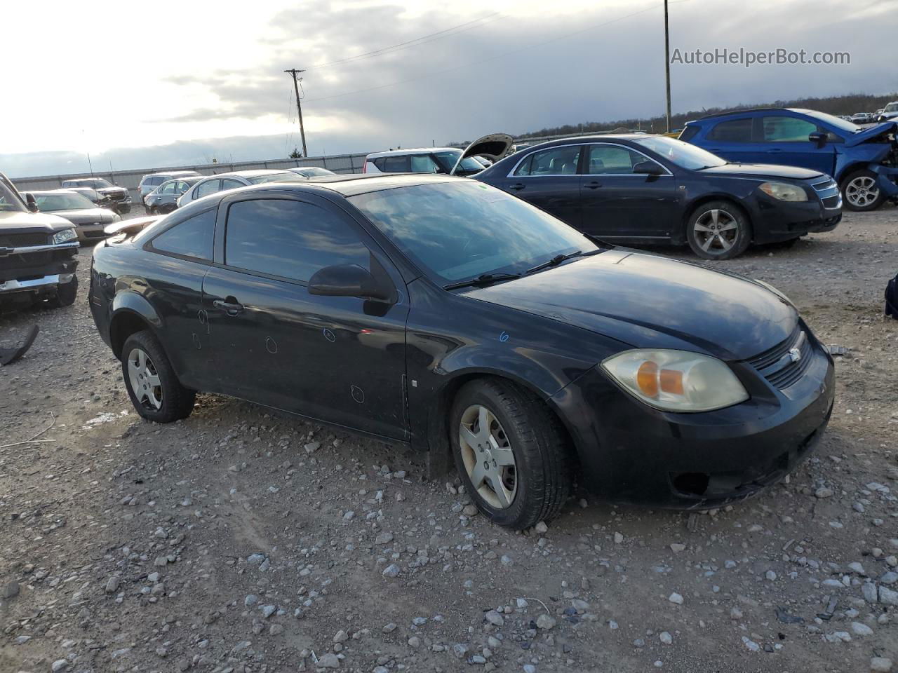 2007 Chevrolet Cobalt Lt Черный vin: 1G1AL15F677283822