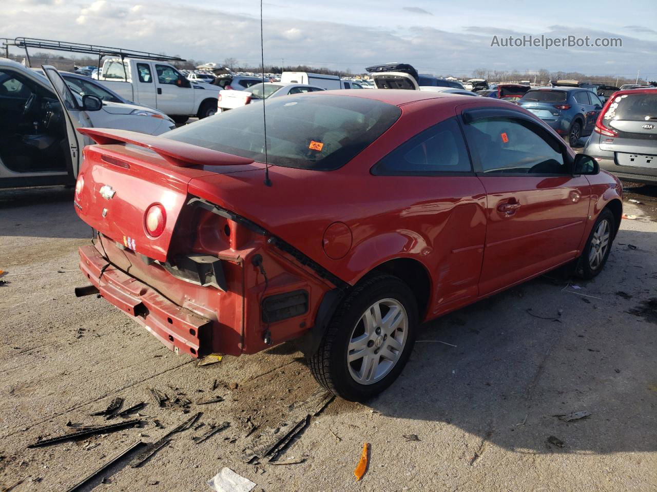 2007 Chevrolet Cobalt Lt Красный vin: 1G1AL15F977380951