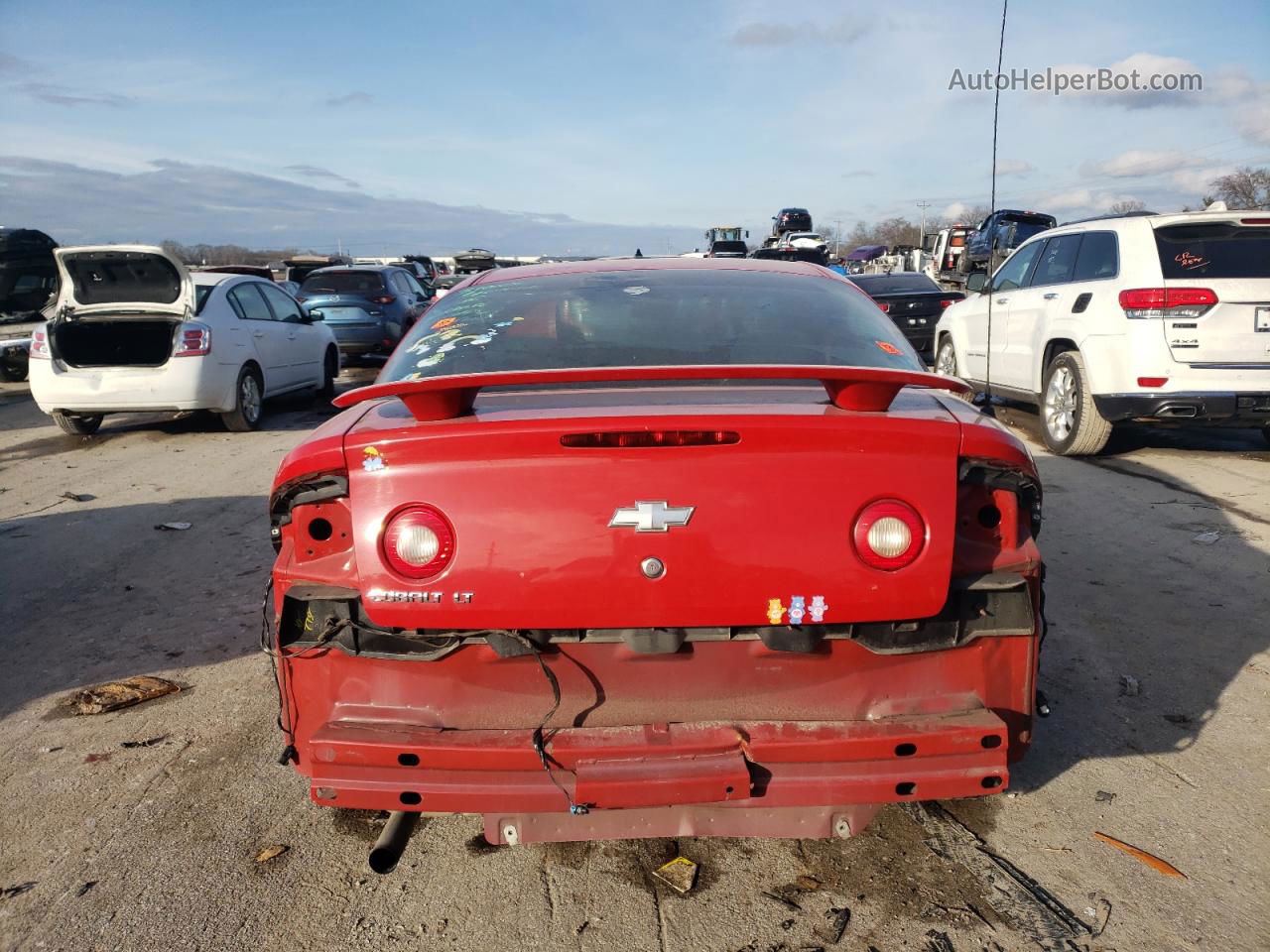 2007 Chevrolet Cobalt Lt Красный vin: 1G1AL15F977380951