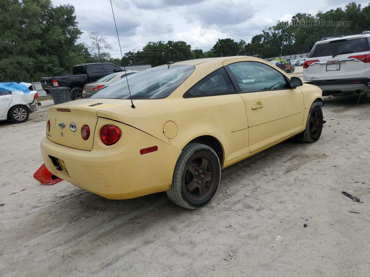 2008 Chevrolet Cobalt Lt Желтый vin: 1G1AL18F187187996