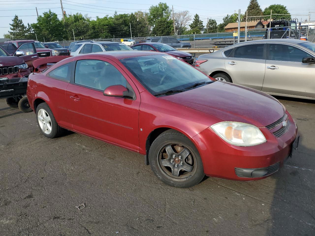 2007 Chevrolet Cobalt Lt Maroon vin: 1G1AL18F477260437